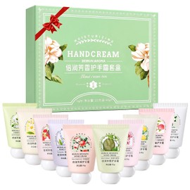 Hand Cream Trabajo,Crema de Manos Hidratante,Crema de manos perfumada, Crema para manos mayoreo,ingredientes de origen vegetal, adecuada para hidratar y nutrir profundamente las manos(10 PCS / Caja) (C)