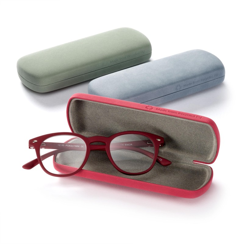 FEFI - Hard case glasses case with soft plastic cover