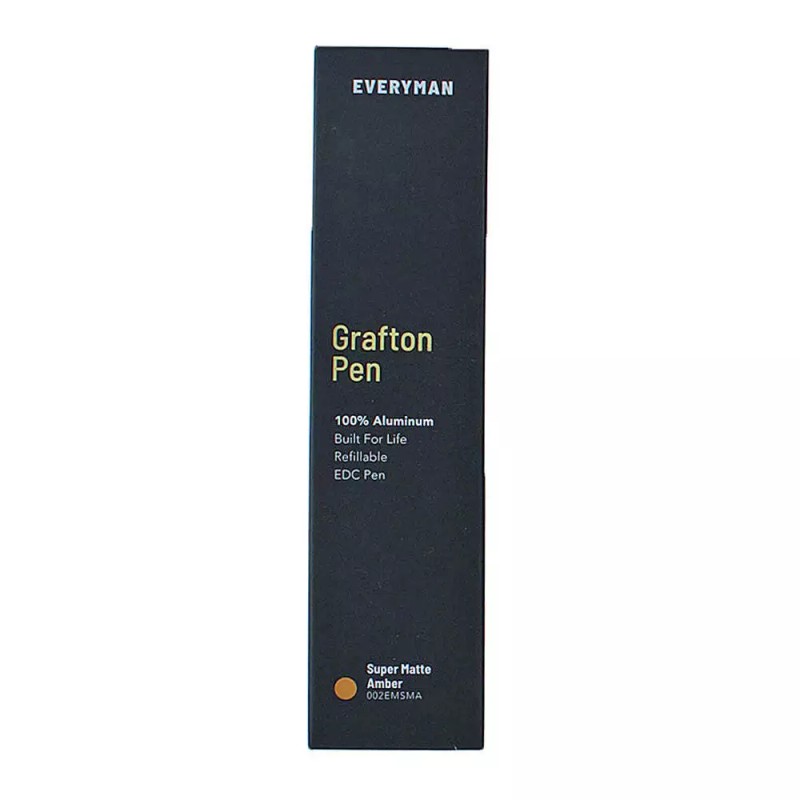 Everyman Grafton Ballpoint Pen, Super Matte, Amber