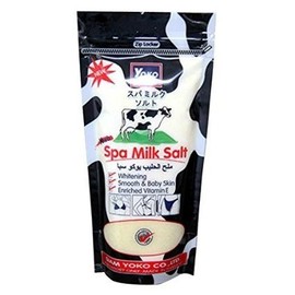 Yoko Spa Milk Salt Shower Bath Moisturizing Body Wash (Refill Size 300g)-Gently Scrubs Off Dead Skin Cells, Promote Cell Growth + Clears Uneven Skin-tone, Breakouts, Fine Lines & Wrinkles -Contains Vitamin B3, Vitamin E & Collagen. by Siam Yoko