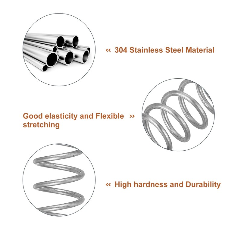 QUARKZMAN Pack of 5 Compression Springs, 0.9 x 8 x