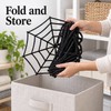 150/250cm Giant Stretchy Spider Web Halloween Cobweb, Black White Spider