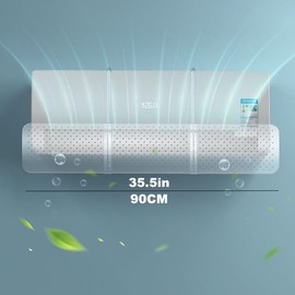 Air Conditioning Wind Deflector, Wind Deflector for Cold Air Conditioning, Adjustable Air Conditioning Wind Deflector, Universal Retractable Air Conditioning Wind Protection (Transparent)