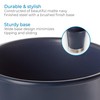 iDesign Small Round Bathroom Trash Can - Black/Chrome