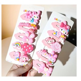 10Pcs Cute Cartoon Hair Clips for Girls – Kawaii Hair Accessories for Kids, Teens & Toddlers – Fun and Colorful Snap Barrettes for Daily Wear or Gifts