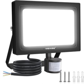 MEIKEE 80 W LED Spotlight with Motion Sensor Outdoor 7520 LM Super Bright 6500 K Cool White Outdoor Spotlight IP66 Waterproof LED Headlight for Garden Garage Yard