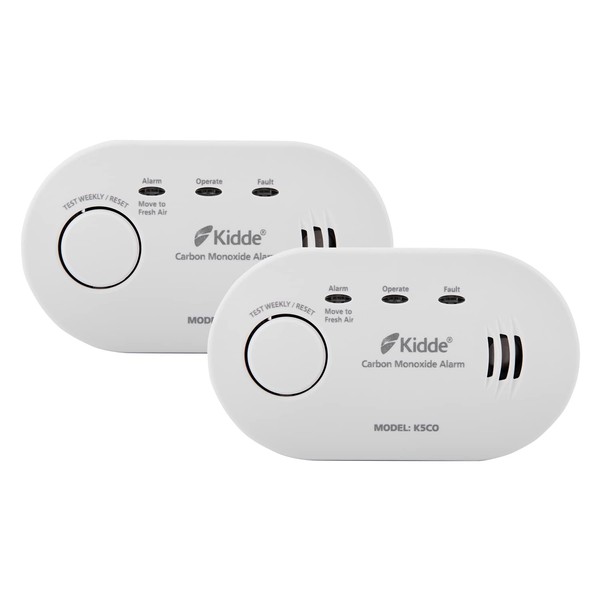 Kidde Lifesaver Carbon Monoxide Alarm 5CO Twin Pack