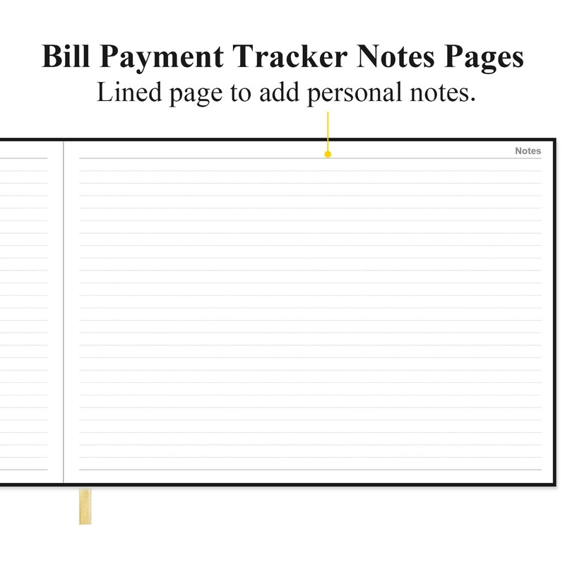 Bill Tracker Notebook - Monthly Bill Organizer & Planner for