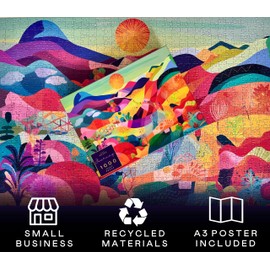 Elena Essex Jigsaw Puzzles - Journey | Puzzle 1000 Pieces | Puzzles for Adults 1000 Pieces | Colorful Cool Abstract Art Puzzle | Puzzles Size 28x20 inches