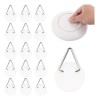 30 Ganchos Adhesivos Para Pared De 2.1 Cm Con Fuerte Adhesió Negro