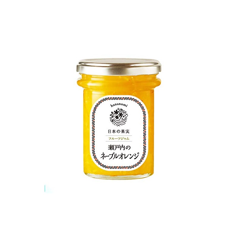 Hananashi Fruit Jam, Setouchi Navel Orange, 5.6 oz (160 g)