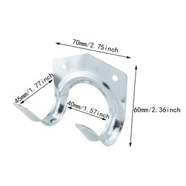 ITROLLE 5PCS Garage Hooks Tool Organizer Wall Mounted Wall Mounted Double Tool Tool Hanger Hooks Set for Garage Shed Hanging Bracket Garden Tools