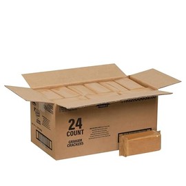 Bulk Honey Graham Crackers Box - 7.5lb Large Graham Crackers For S'mores, Snacks & Parties. 24 x 5oz Individually Wrapped Packages