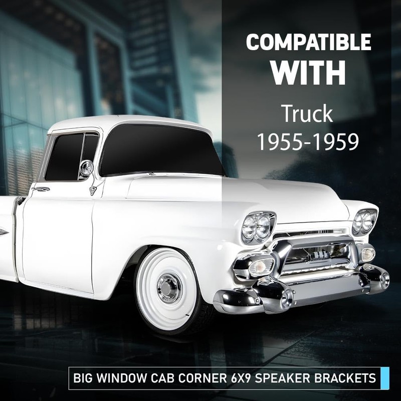 CHEDA Big Window Cab Corner 6x9 Speaker Brackets Compatible with