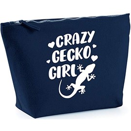 Hippowarehouse Crazy gecko girlprinted make up cosmetic wash bag 18x19x9cm