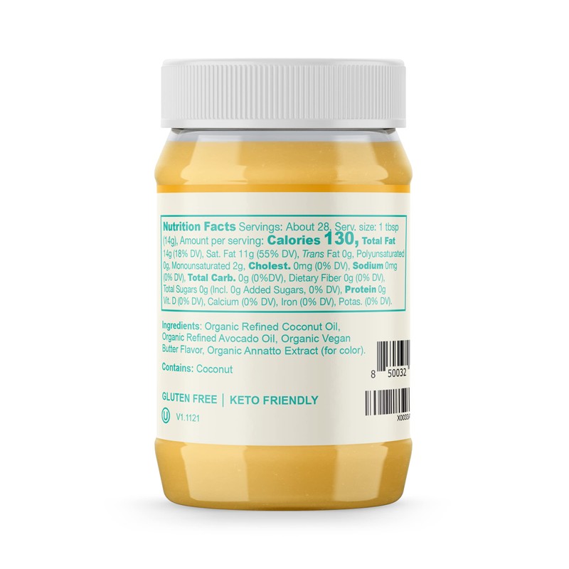 Livlo Organic Vegan Ghee - Plant Based Butter - No