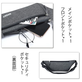 TOEDNNQI Waist Pouch, Small Waist Bag, Smartphone Storage, Men's Small Items, Lightweight, Thin, Cross-body, Everyday Use, Running Pouch, Hip Bag, Gym, Red1