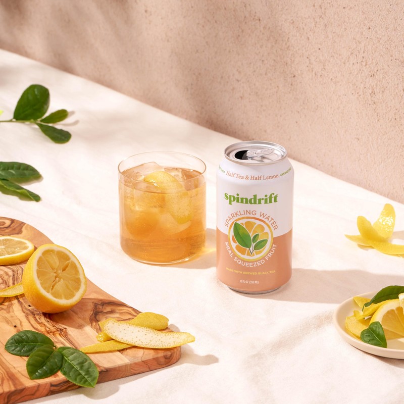Spindrift Sparkling Water, Half Tea & Half Lemon Flavored, Made