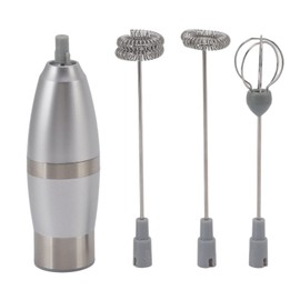 Handheld Electric Milk Frothers Foam Maker Battery Operated Whisk Drink Mixer, Stainless Steel Mini Foamer, Milk Frother for for Coffee Lattes