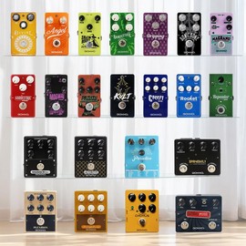 GOKKO Guitar Pedal Collection - Angels Chorus Mini Wah Portable Bluetooth Amp Fuzz Overdrive Distortion Delay Reverb Looper SonicFuel SonicBone Dripping Creepy Repeater Full Effects Adjustable Rate Depth Controls 9V DC Power LED Indicators:_SALEM BOOST