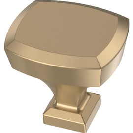 FRANKLIN BRASS Beveled (10-Pack) Cabinet Knobs Champagne Bronze Nobs for Dresser/Kitchen/Closet Door/Furniture | 1-1/4" Drawer Pulls/Handles P38483C-CZ-B