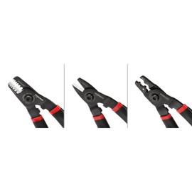 Steelman 3-Piece Mini Wire and Cable Electrician Tool Set (Wire Cutter, Wire Stripper, and Wire Crimper), Durable Steel with Corrosion-Resistant Finish