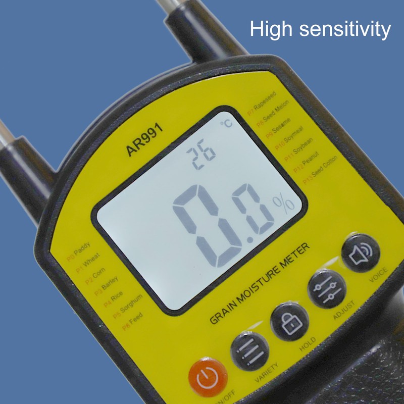 Grain Moisture Meter Automatic Voice Accurate Backlight Screen Digital Grain