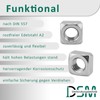 DSM Square Nuts M8 According to DIN 557, Regular Shape,