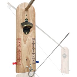 Hook and Ring Toss Game with Bottle Opener and Magnetic Cap Catch Adults Ring Toss Game for Indoor