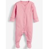 NEXT Baby Cotton Pyjamas Pack of 3, pink / white,