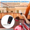 Pack of 4 Universal Garage Door Remote Controls 433 MHz