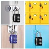 Pack of 2 Padlock Combination Lock, 4 Digit Zinc Alloy