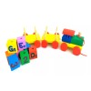 Train Carriage Juego Didactico Tren Bloques Madera Apilable Numeros Letras