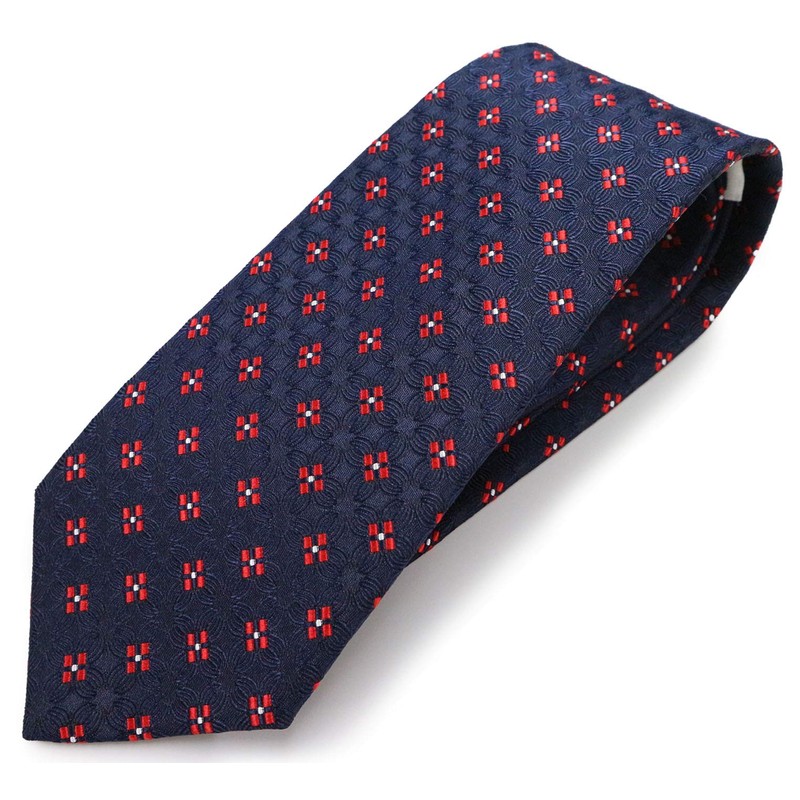 [MICHIKO LONDON] Brand Necktie, Made in Japan, 100% Silk, Floral