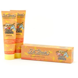 Dr. Bauer's Lovely Friends Toothpaste with Glitter Motifs, Many Great Flavours, Toothpaste for Children and Adults, Sustainable Packaging, 90 ml per Tube of FLAMINGO Pack of 2 (2 x 90 ml)