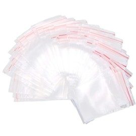 Norhogo 100 Resealable Foldable Ziplock Bags Ziplock Envelopes (15 x 20 cm)