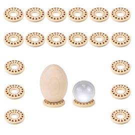 Santiccipa Sphere Stand,Crystal Ball Stand,Egg Stand,Decorative Egg Holder, Sphere Display Stand-Elegant Crystal and Decorative Egg Display Stand (20 Pcs, Small Size)