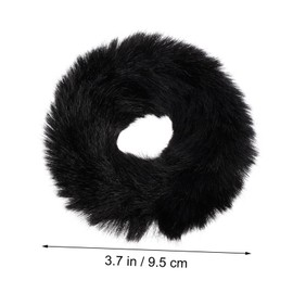 PACKOVE 4Pcs Furry Hair Scrunchies Soft Hair Bands for Women for Buns Ponytails and Daily Wear for Christmas and Special Occasions