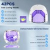 Ayshone Professional Rechargeable 96W UV LED Nail Lamp, Cordless UV