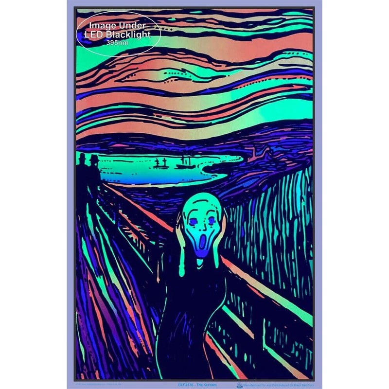 The Scream - Blacklight Poster - 23"x 35"