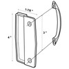 MorningRo 3 Pack Sliding Screen Door Handle Replacement Kits Including