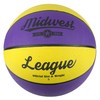 Midwest Unisex's League Basketball, Yellow/Purple, Size 5
