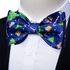 DiBanGu - Lazos de Navidad para hombre, Árbol de Navidad azul y verde, Talla única