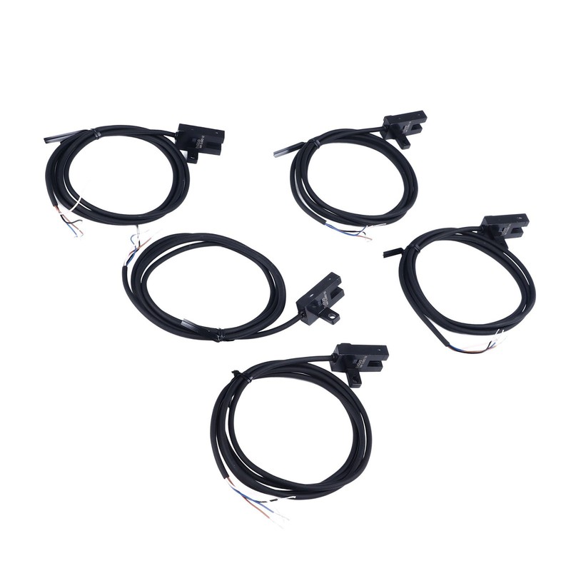 5Pcs Photoelectric Switch U Groove Shape Beam Sensor Limit NO