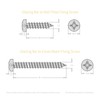 Heavy Duty Self-Supporting Glazing Bar Screw Fixings (5 Bar Pack)