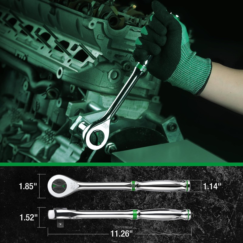 SK 1/2" Drive Ratchet Handle, 160-Position 2 Pawl Ratchet, Premium