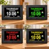 7-Inch Digital Calendar Clock for Seniors – Large Day &