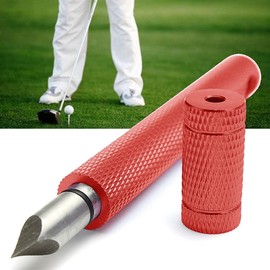 bfuee Groove Sharpener,2 Pieces Golf Groove Sharpener,for Golf Club,Suitable for U & V-Grooves Re-Grooving Tool and Cleaner for Wedges,Generate Optimal Backspin Red
