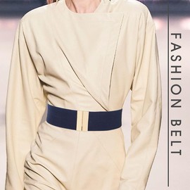 MESU Stretchy Belts for Women Elastic Wide Waist Belt for Dresses 75CM Navy