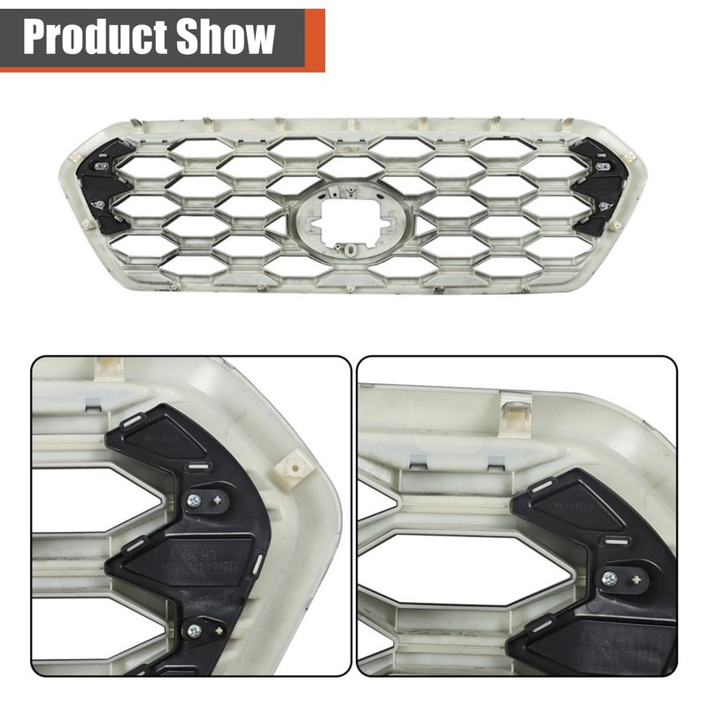 labwork Matte Black Honeycomb Style Front Bumper Hood Grille Replacement